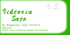 viktoria sajo business card